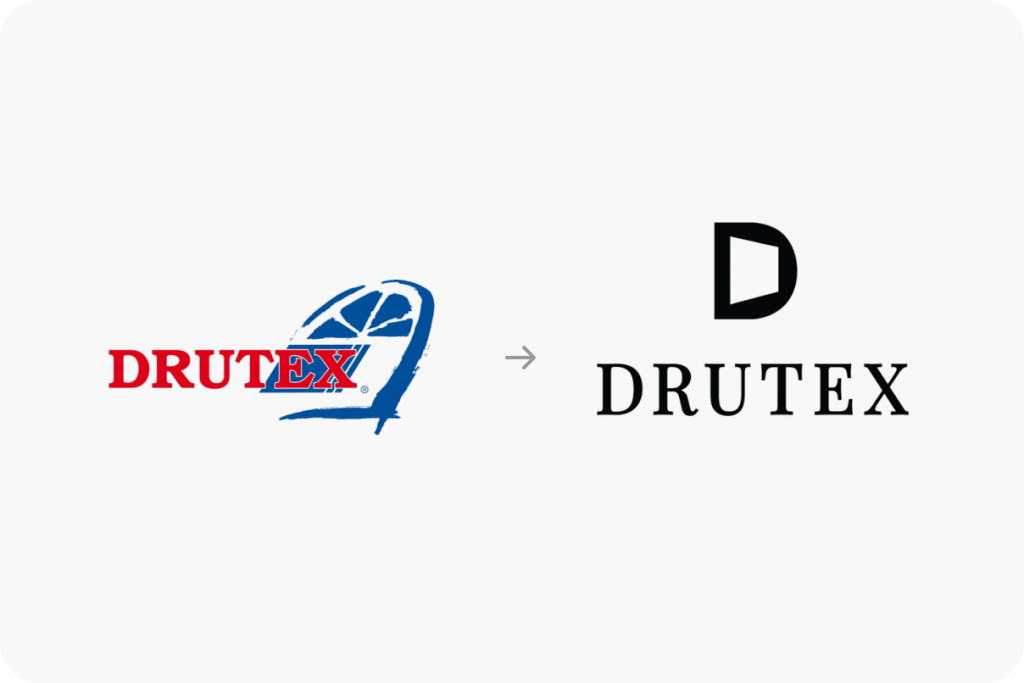 przykład rebrandingu marki DRUTEX